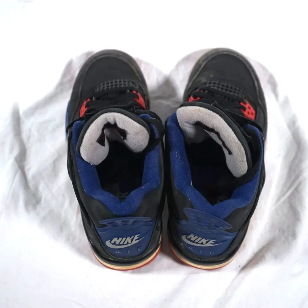 Jordan Retro 4 Rare Air Black Blue Red Gray Suede Size 5Y IB4171-003